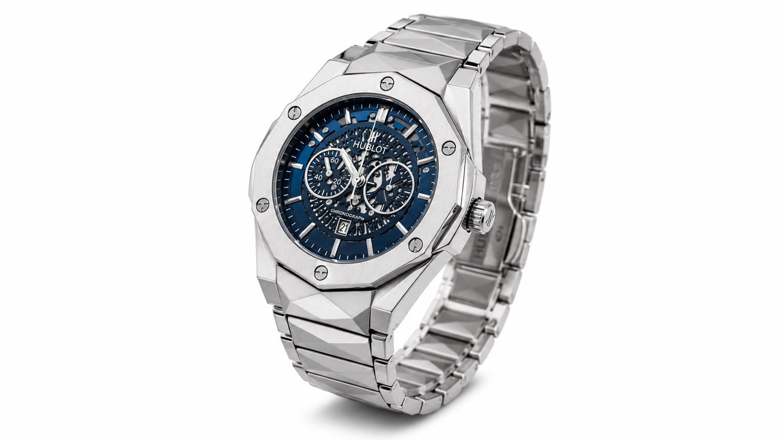 Blue Chronograph Luxury Watch - Image 4