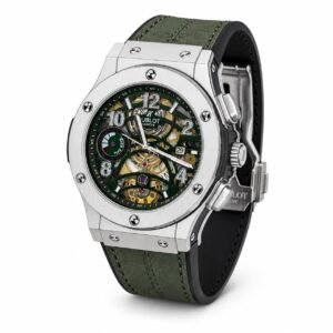 : Hublot Big Bang Green Skeleton Chronograph Style Watch1
